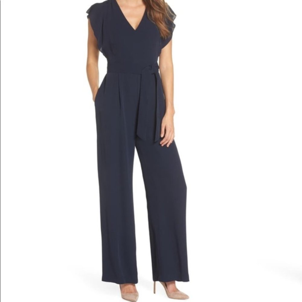 Eliza J Navy Jumpsuit